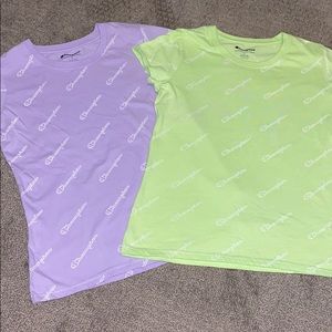 (2) champion shirts